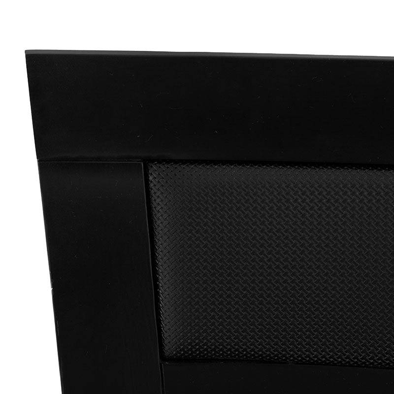 Silla de comedor Burj de madera nogal con respaldo y asiento acolchado en color oscuro, deoupe.com.mx