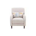 Juego de sala Tamayo de 3 piezas en tela beige claro, incluye sillones con dimensiones de 78x98x95 cm.