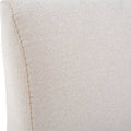 Juego de sala Tamayo de 3 piezas con sillones beige claro de tela, con dimensiones de aproximadamente 78 cm de frente.