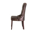 Juego de comedor Aragón de 8 piezas con sillones de madera de pino y tapizado en suede, de urope.com.mx